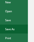 Picture 1 Save As menu