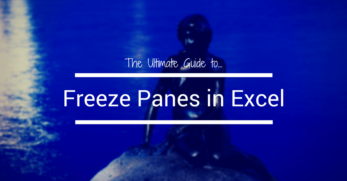 how to freeze multiple panes in excel office 365