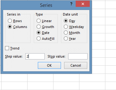 Picture 26 Series dialog box