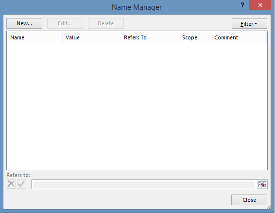 Picture 9 Name Manager dialog box