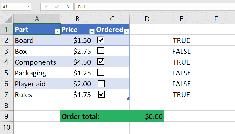 Insert Checkbox In A Cell Excel