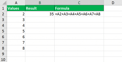 how do you add and subtract in the same formula in excel
