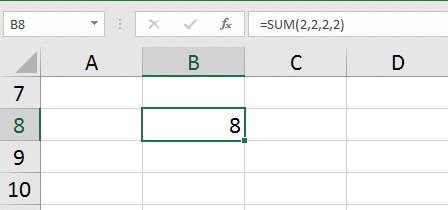 picture 16 Adding numbers using SUM