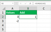 excel formula to add and subtract cells