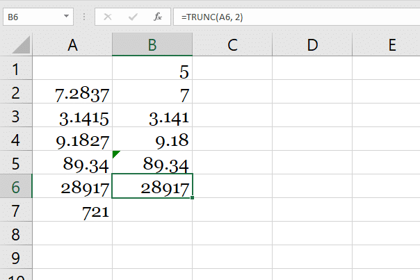 How To Truncate Decimals In Excel Using The Function TRUNC