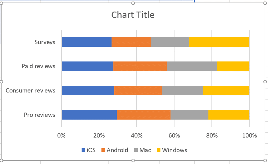 Excel 2013 Stacked Bar Chart