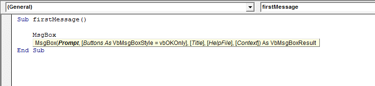 How To Create A VBA Message Box In Excel msgbox 