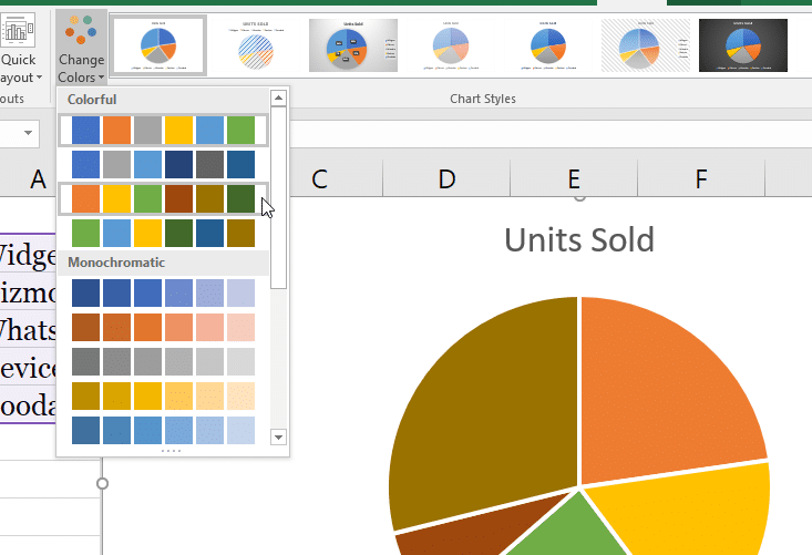 how to create pie chart in excel from a worksheet