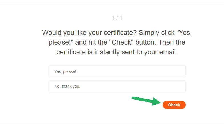 How to get certificate