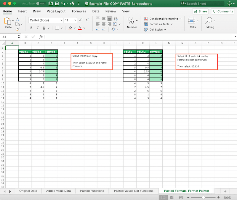 How to Copy and Paste in Excel (Formulas & Values)