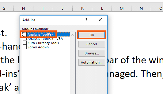 how to add analysis toolpak in excel to ribbon