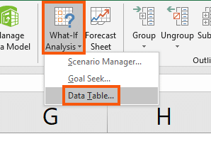 How to Create a Data Table in Excel (1 & 2 Variable Tables)