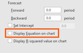 Display Equation On Chart
