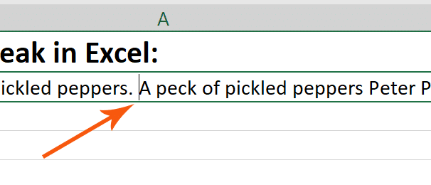 excel for mac enter new line in a cell