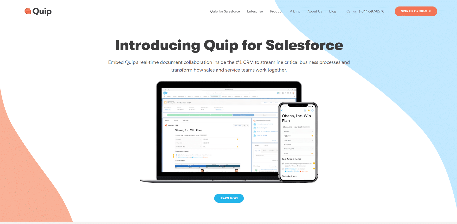 front page of quip