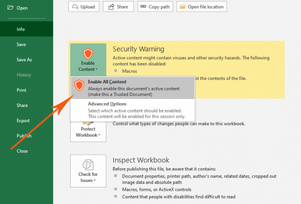 How To Enable And Disable Macros In Excel Step By Step 6140