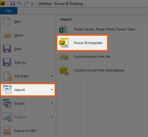 import-powerbi-template