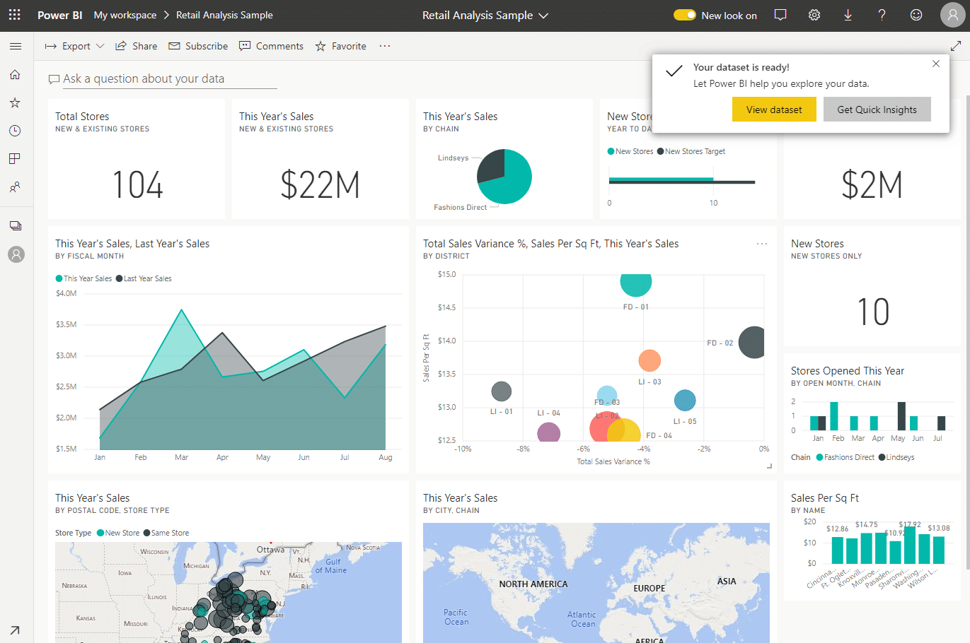 How to Use the Included Sample Data in Power BI (+Examples)