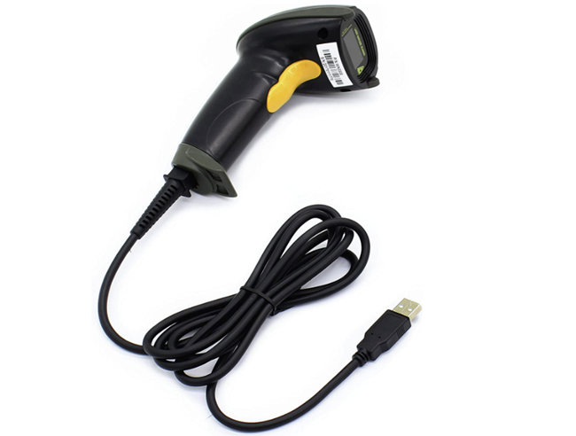 WoneNice wired barcode reader - efficiently scans if you don't need long wireless distance scanning