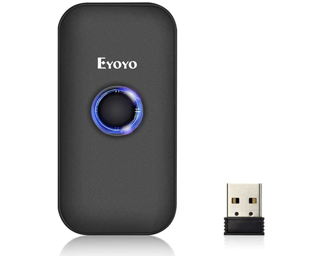 Eyoyo barcode reader - great for scanning codes to export to excel spreadsheet