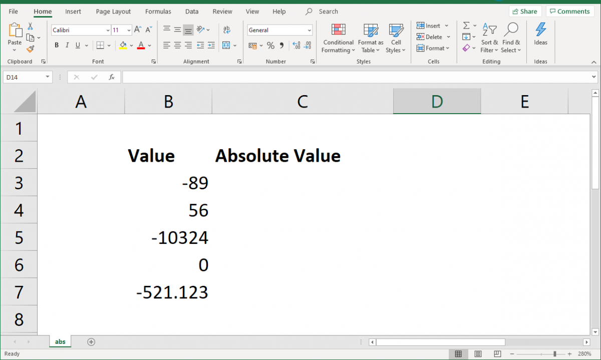 How To Find The Absolute Value In Excel ABS Function 