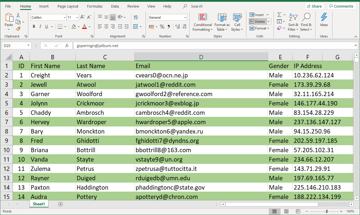 How To Automatically Highlight Every Other Row In Excel Riset