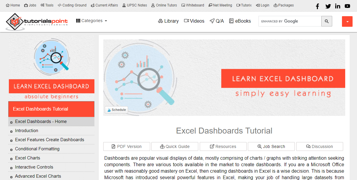 Excel dashboard training 7 places to learn about dashboards