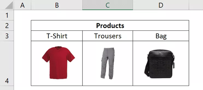 1 – Insert picture into Excel cell example Insert picture into Excel cell example