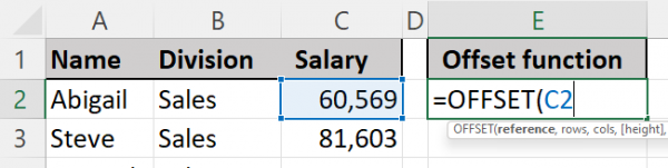 How to Use the OFFSET Function in Excel – 3 Examples (2024)
