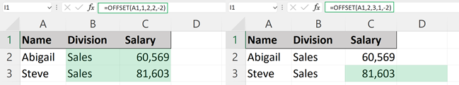 Height and width arguments example