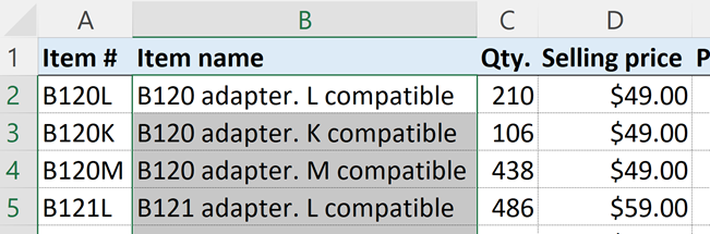 Conditional formatting in Excel - Selected cells for highlight cells rules