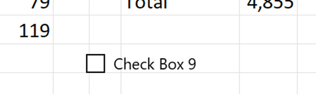 How to insert a checkbox in Excel - Drag Form Controls Check Box