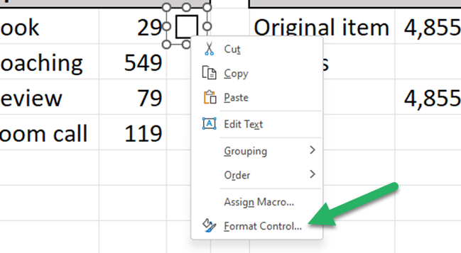 How to insert a checkbox in Excel - multiple check boxes