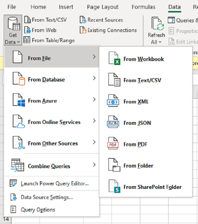 10 data connections Data Connections for Excel on Windows