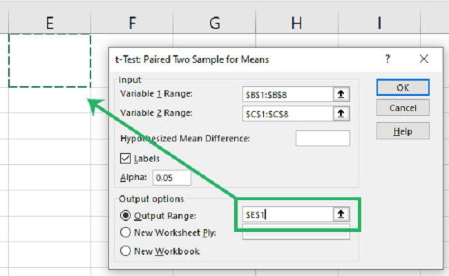 10 define output range Defining the output range