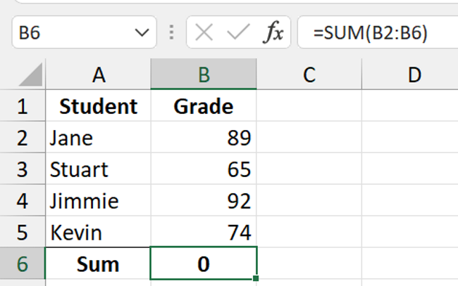 A simple circular reference that can be easily corrected