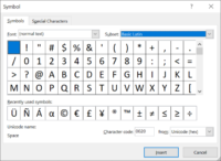 How to Insert Special Characters and Symbols in Excel