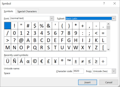 How to Insert Special Characters and Symbols in Excel
