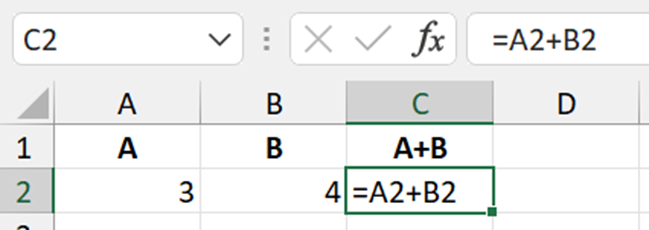 Excel formulas formatted as text