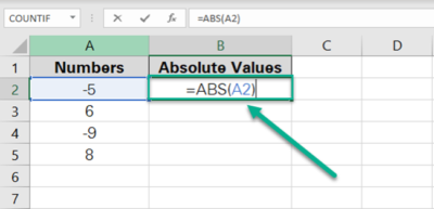 How to Get Absolute Value in Excel With the ABS Function