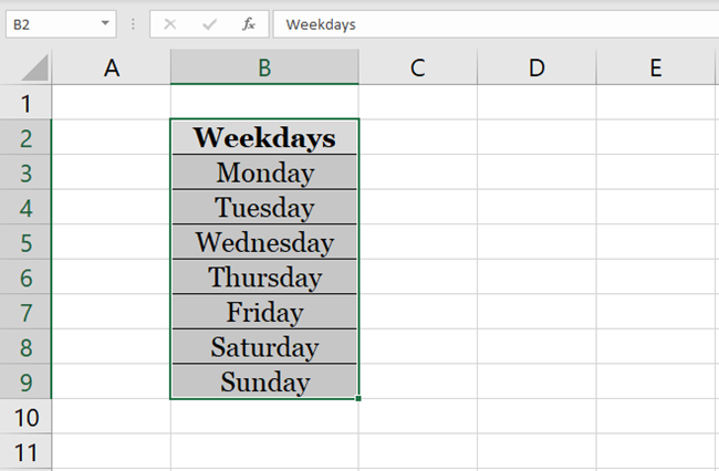 Selecting the data