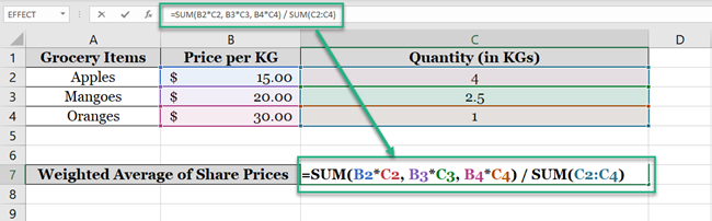 Writing the second SUM formula