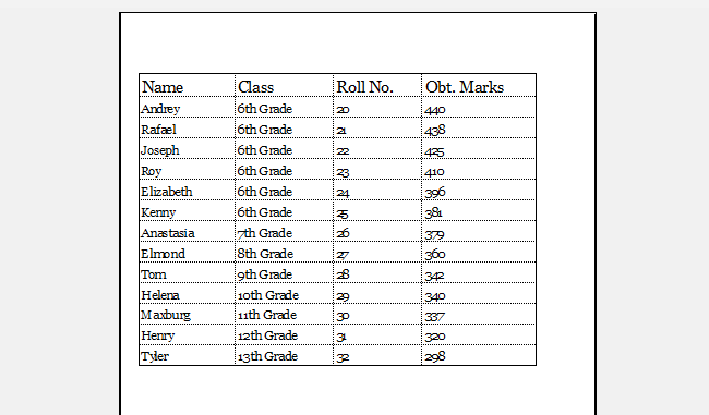 The gridlines appear on the worksheet while in preview mode. 