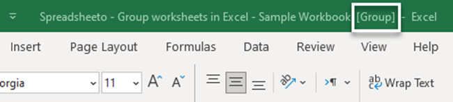 how to group worksheets in excel