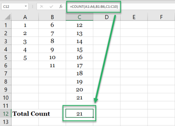 How to Use the COUNT function in Excel (and COUNTA)