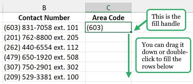 07 fill handle copy formulas Use the fill handle to quickly copy formulas