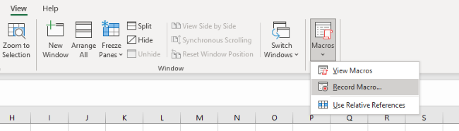 Recording steps in Macro for automation. 