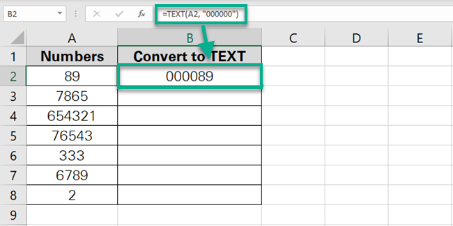 10 num to text Excel changes the number formats to text