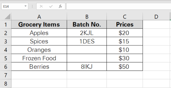Grocery List