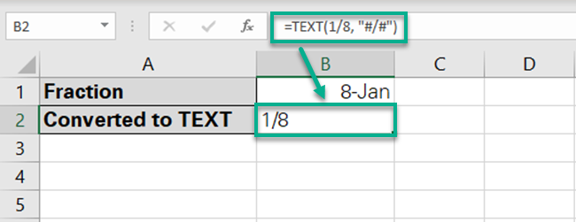 13 fraction format Excel keeps the fraction format
